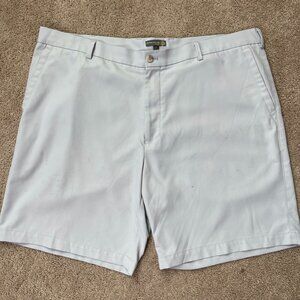 Peter Millar Shorts Mens 42 Beige Salem Performance Golf Flat Front Crown Sport